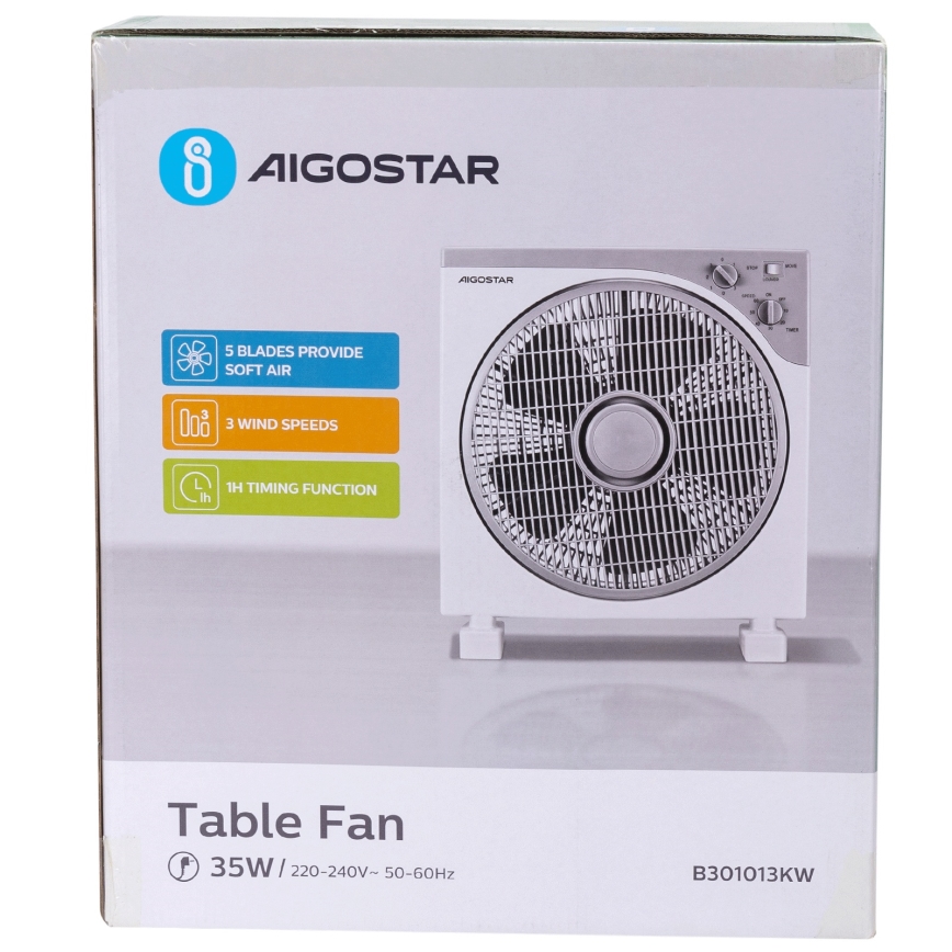Aigostar - Ventilador de mesa 35W/230V