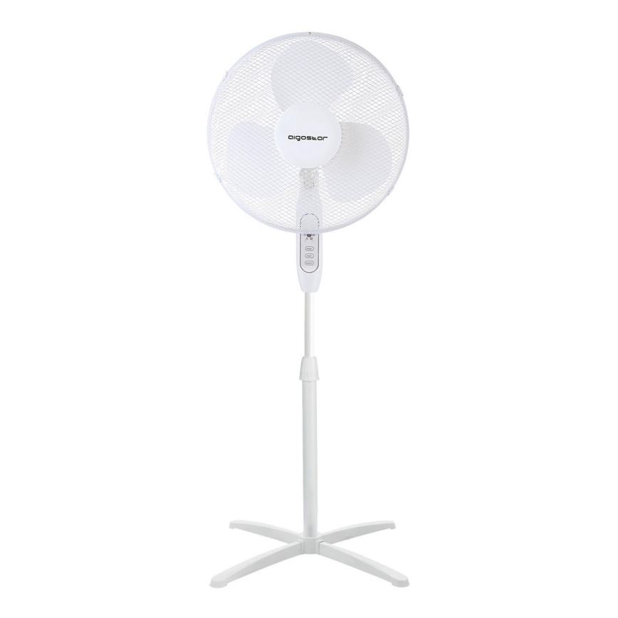 Aigostar - Ventilador de pie 40W/230V 120 cm blanco