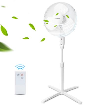 Aigostar - Ventilador de pie 40W/230V 120 cm blanco