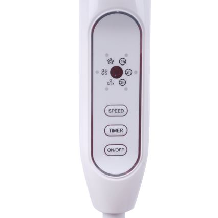 Aigostar - Ventilador de pie 40W/230V 120 cm blanco