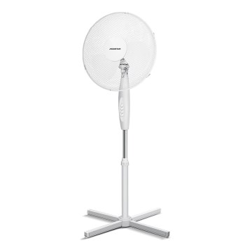 Aigostar - Ventilador de pie 45W/230V 125 cm blanco