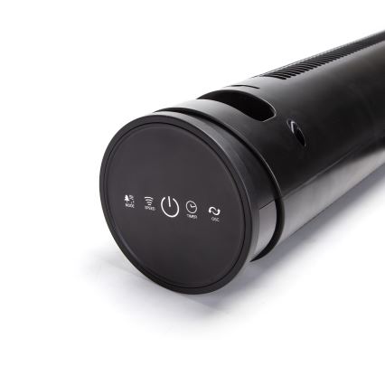 Aigostar - Ventilador de pie 45W/230V negro + control remoto