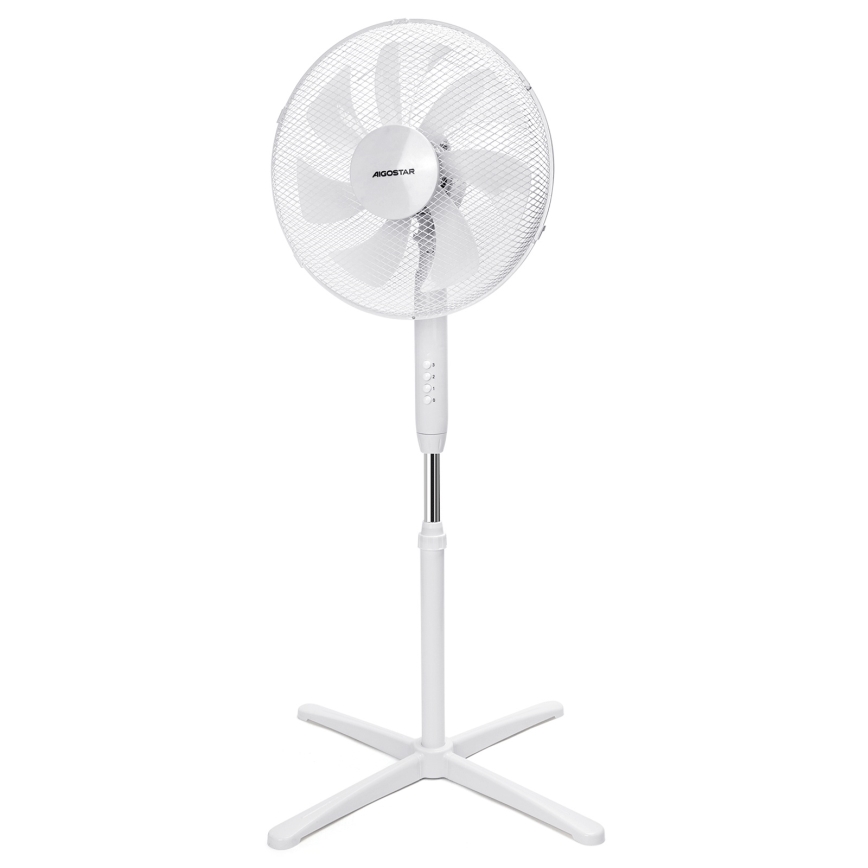Aigostar - Ventilador de pie 50W/230V 120 cm blanco