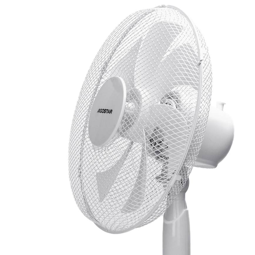 Aigostar - Ventilador de pie 50W/230V 120 cm blanco