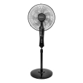 Aigostar - Ventilador de pie 50W/230V, 130 cm, negro + mando a distancia