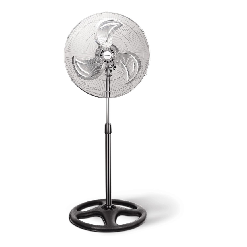 Aigostar - Ventilador de pie 55W/230V cromo brillante/negro