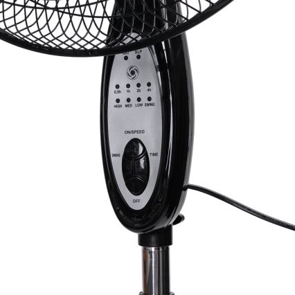 Aigostar - Ventilador de pie 60 W/230 V, negro