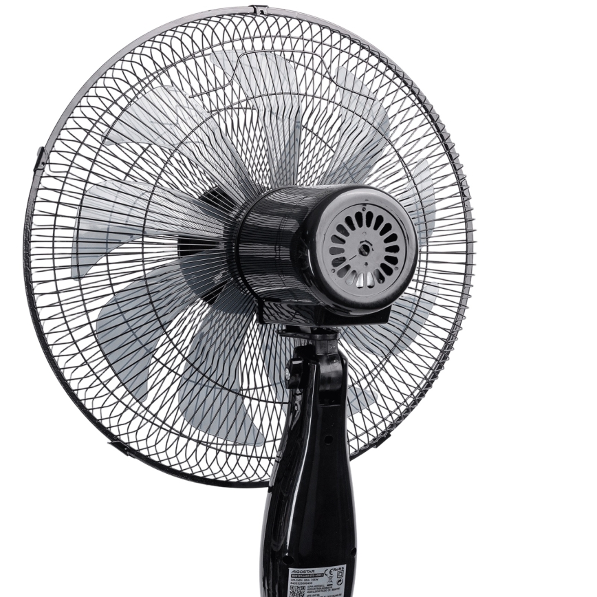 Aigostar - Ventilador de pie 60 W/230 V, negro
