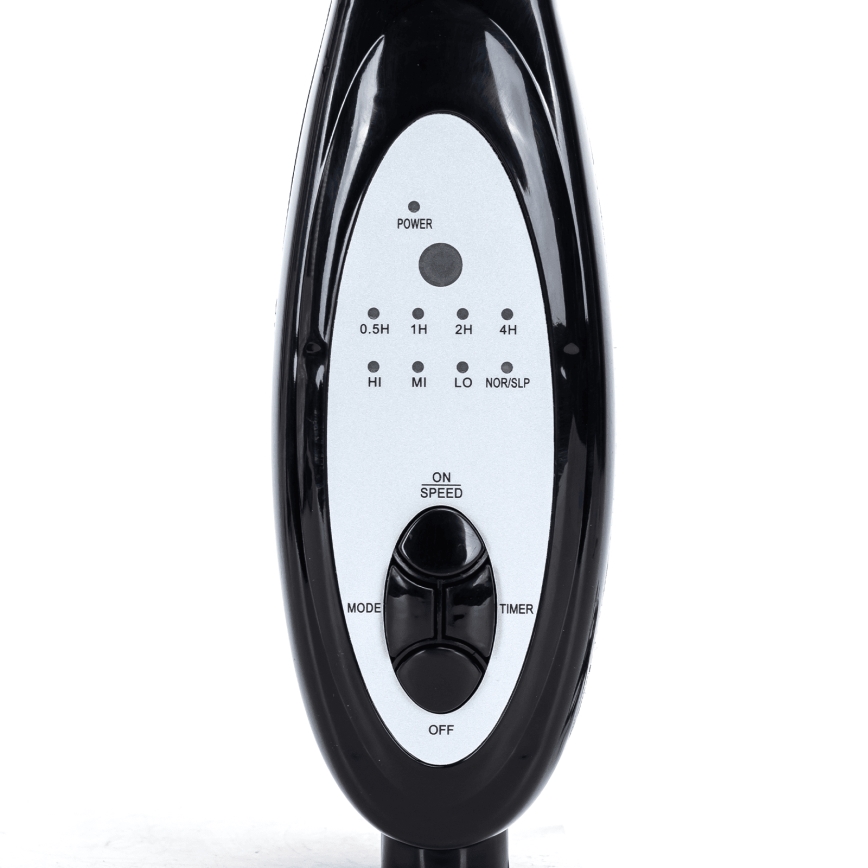 Aigostar - Ventilador de pie 60W/230V negro + mando a distancia