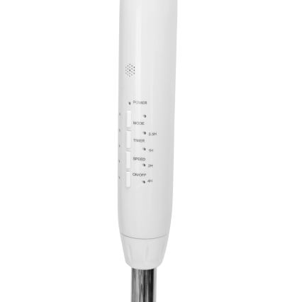Aigostar - Ventilador de pie 60W/230V blanco + mando a distancia
