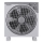 Aigostar - Ventilador de suelo 35W/230V Ø 30 cm blanco/gris