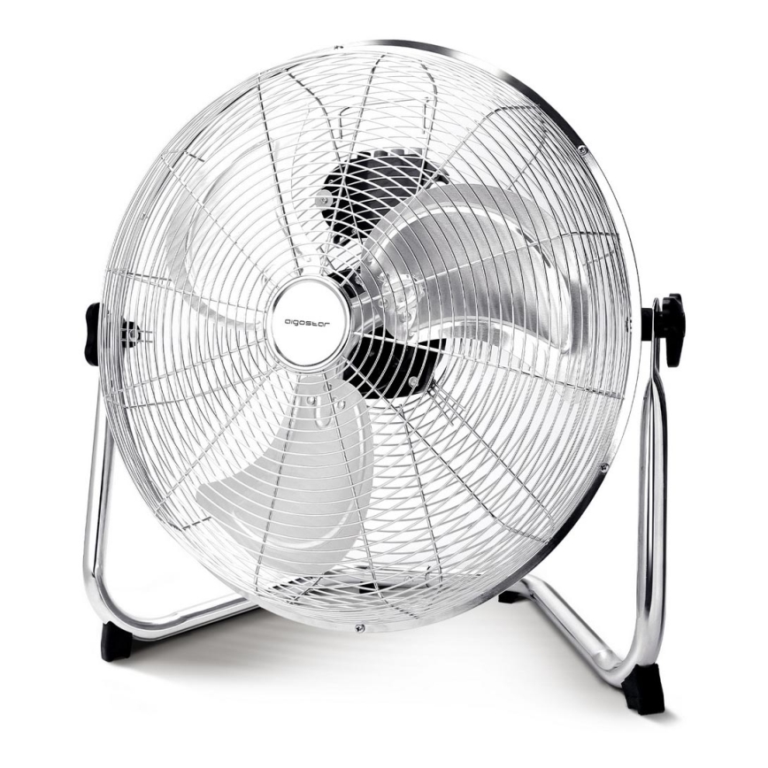 Aigostar - Ventilador de suelo 60W/230V 44,5 cm cromo brillante