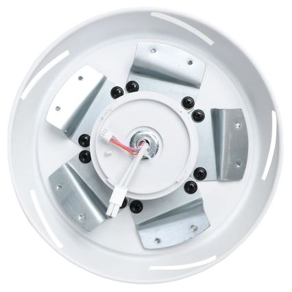 Aigostar - Ventilador de techo LED regulable LED/20W/230V 2700-6500K 132cm blanco/beige + control remoto