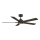 Aigostar - Ventilador de techo LED regulable LED/20W/230V 2700-6500K 132cm marrón + control remoto