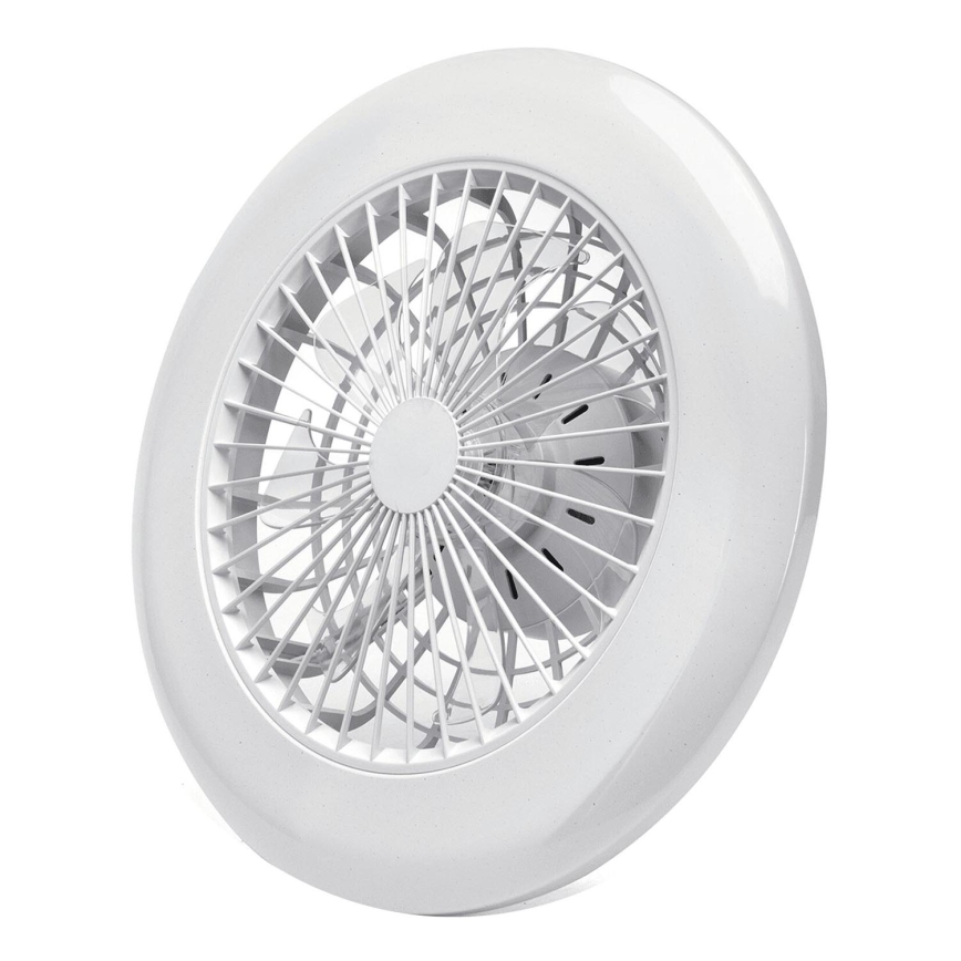 Aigostar - Ventilador de techo LED regulable LED/40W/230V 2700-6500K diá. 49 cm + control remoto blanco