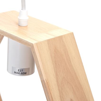 Aigostar - Ventilador de techo suspendido 1xE27/60W/230V beige