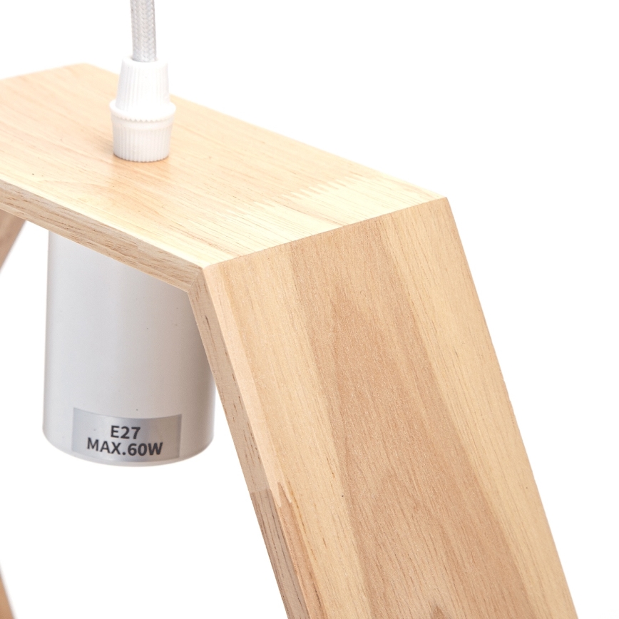 Aigostar - Ventilador de techo suspendido 1xE27/60W/230V beige