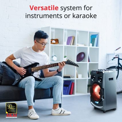 AKAI ABTS-112 - Altavoz inalámbrico 300W/230V 7000 mAh + mando a distancia