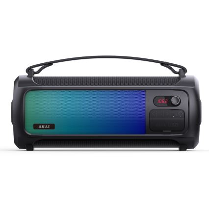 AKAI ABTS-35 - Altavoz inalámbrico con iluminación RGB, 10 W / 3000 mAh