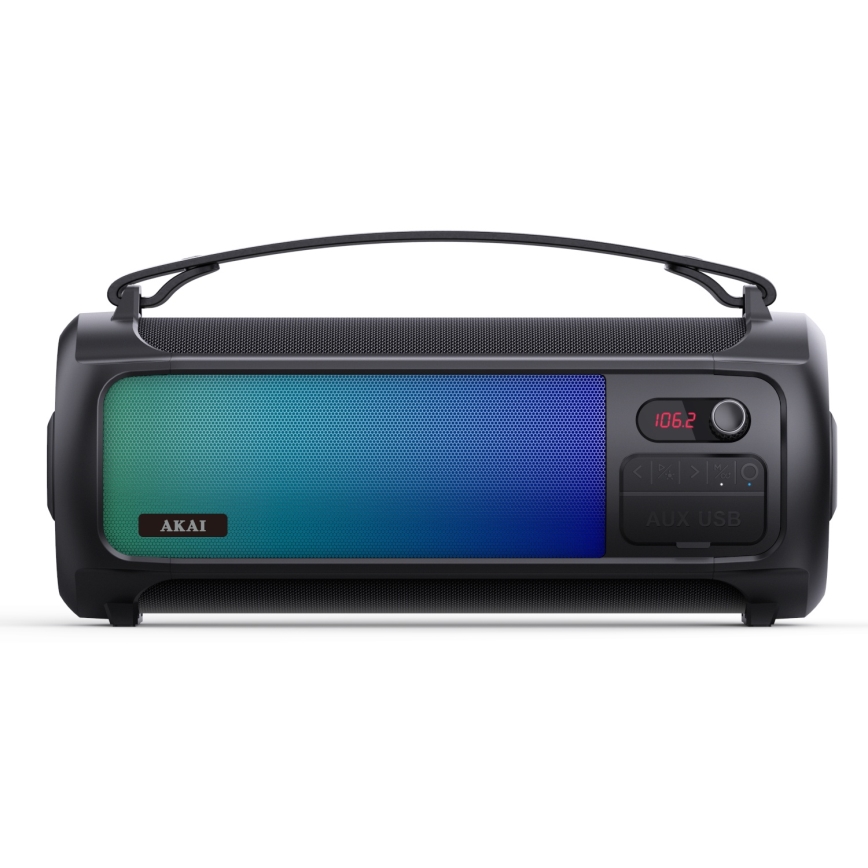 AKAI ABTS-35 - Altavoz inalámbrico con iluminación RGB, 10 W / 3000 mAh