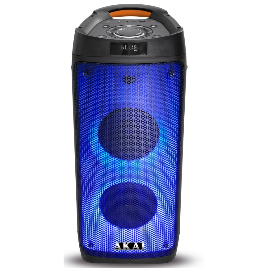 AKAI PARTY BOX 810 - Altavoz inalámbrico 65W/230V 5000 mAh + mando a distancia