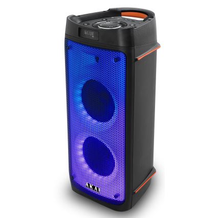 AKAI PARTY BOX 810 - Altavoz inalámbrico 65W/230V 5000 mAh + mando a distancia