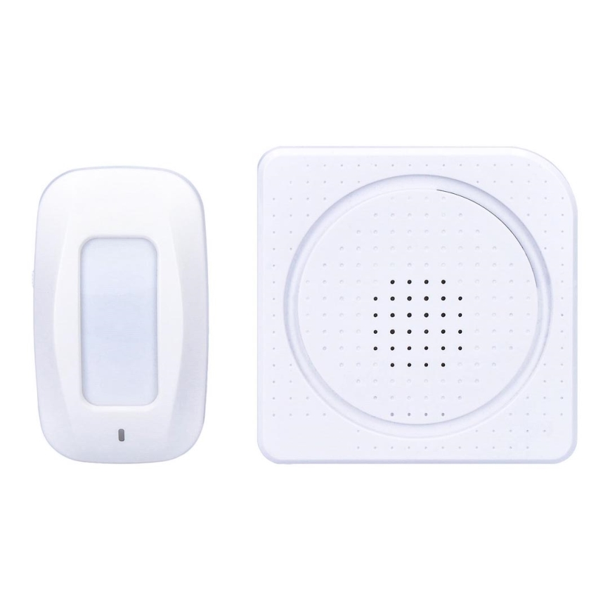 Alarma 230V con sensor de movimiento inalámbrico 3xAAA/5V blanco