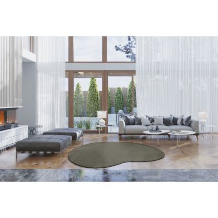 Alfombra antideslizante LOREN 160x230 cm, verde oscuro