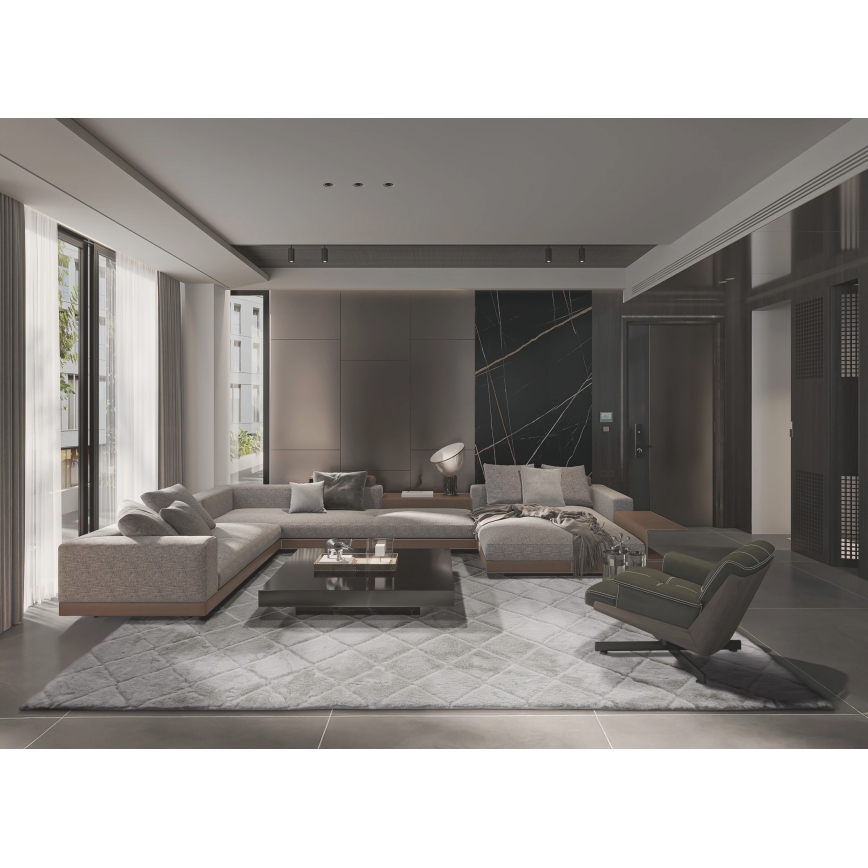 Alfombra antideslizante MODENA NEW 120x160 cm gris claro