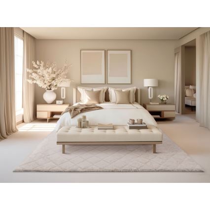 Alfombra antideslizante MODENA NEW 80x140 cm crema