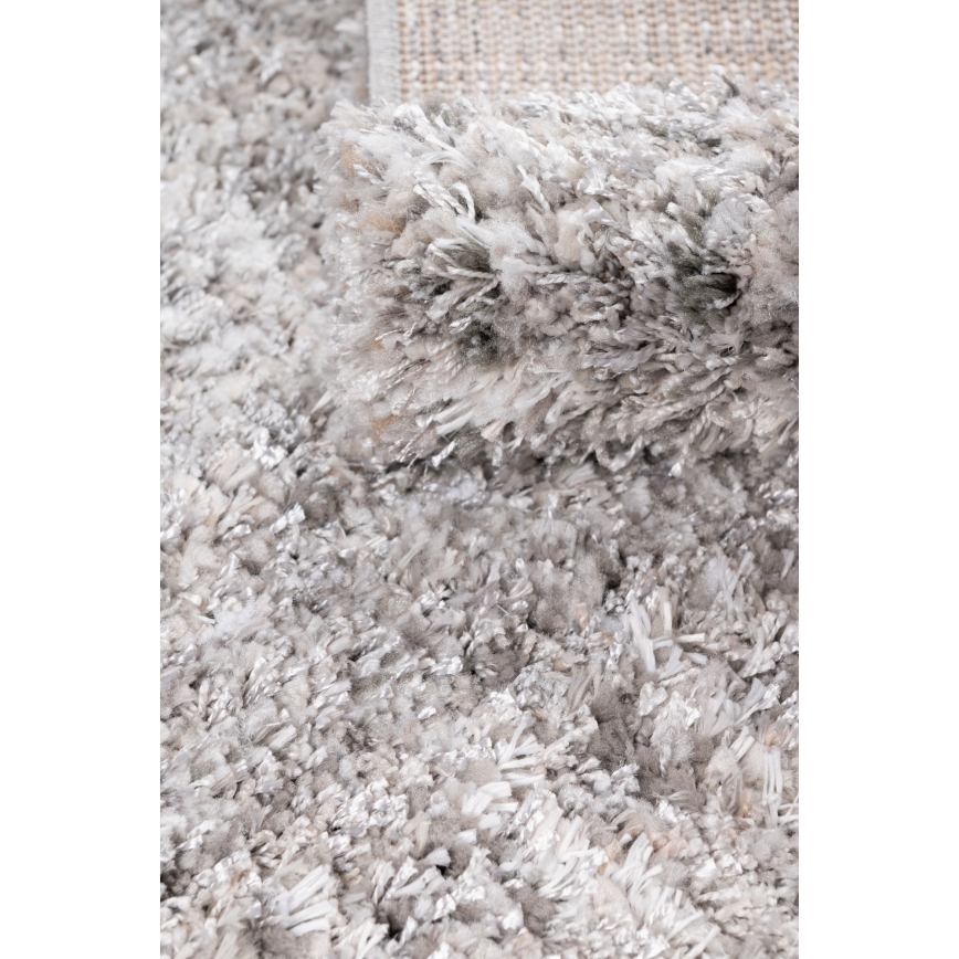Alfombra BILBAO SHAGGY 80x150 cm gris/antracita