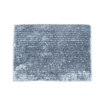 Alfombra de baño antideslizante CHENILLE 50x80 cm gris claro