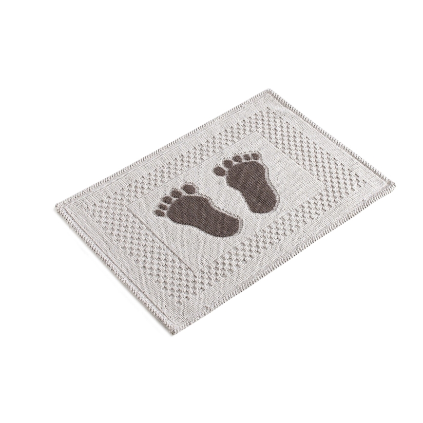 Alfombra de baño FOET 50x70 cm blanco