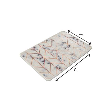 Alfombra de baño MOREA 40x60 cm beige