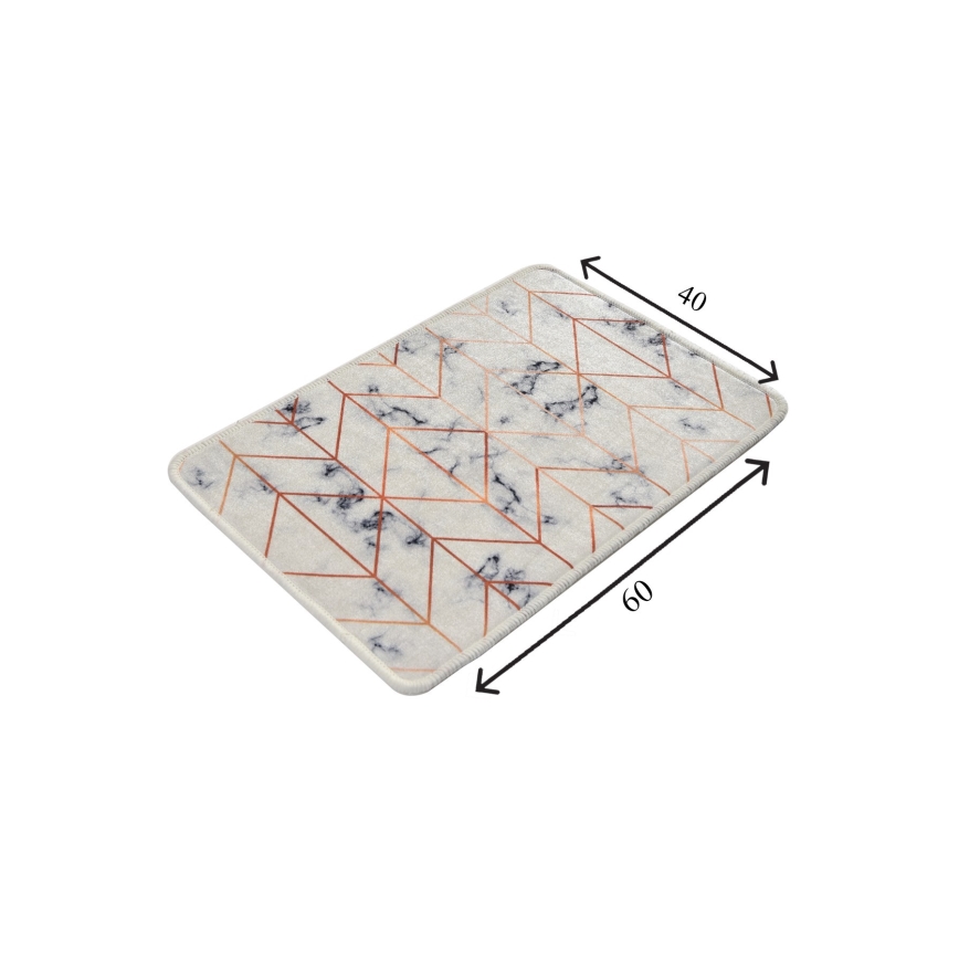 Alfombra de baño MOREA 40x60 cm beige