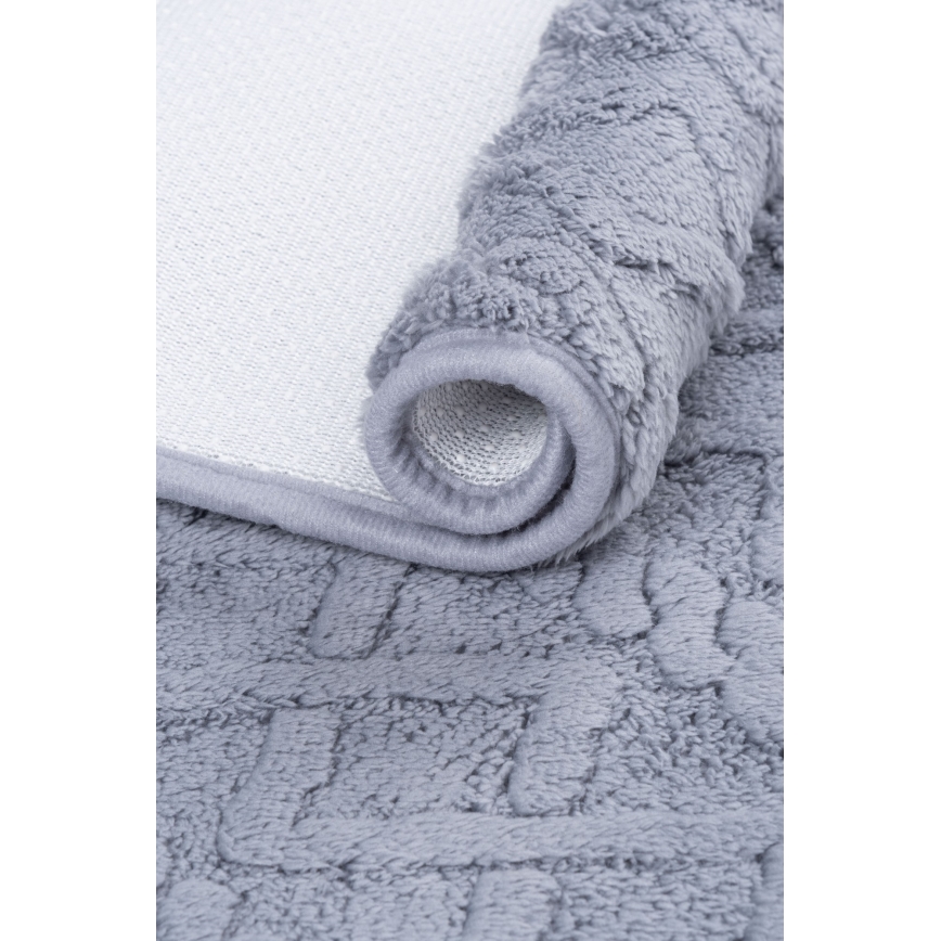Alfombra de baño NEW STYLE 3D 60x90 cm gris