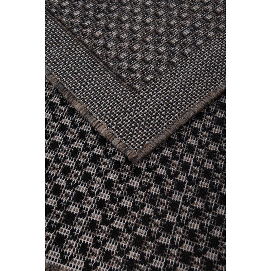 Alfombra de exterior EXPRESS NEW OUTDOOR 120x160 cm antracita/marrón