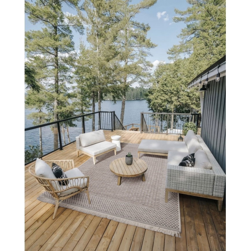 Alfombra de exterior ORIA 120x170 cm beige