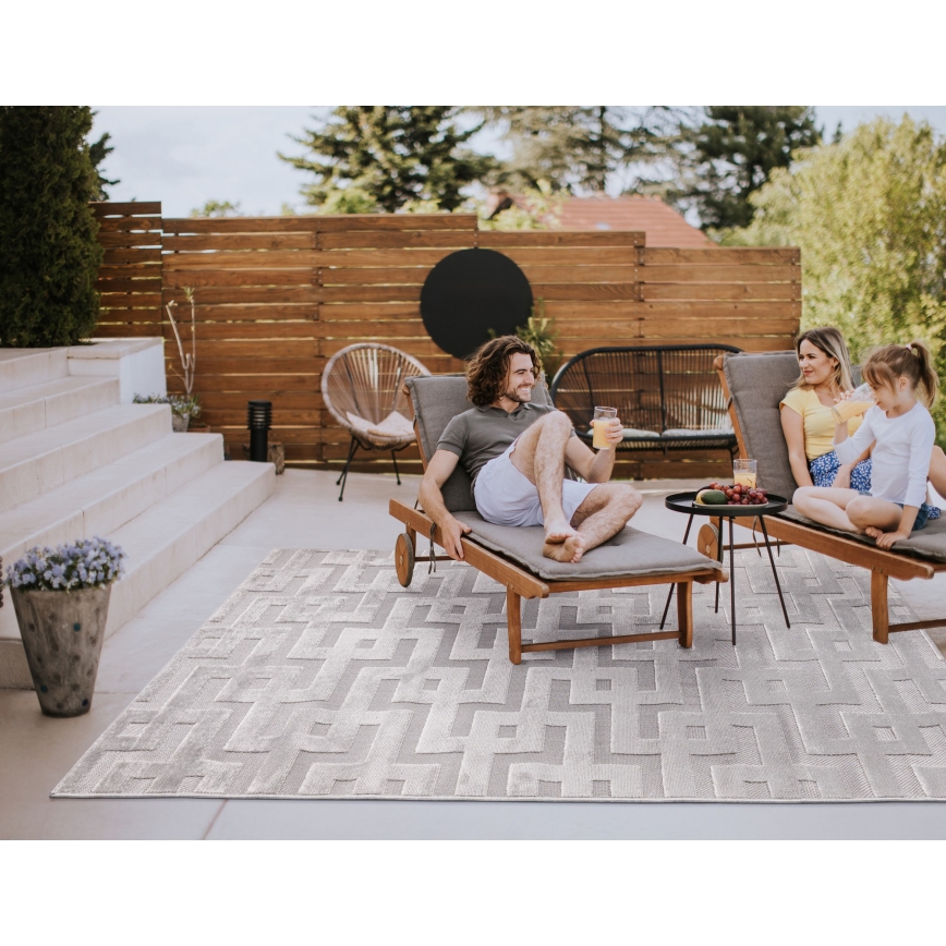 Alfombra DORA 160x220 cm gris