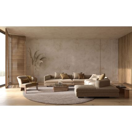 Alfombra FIR WOOL 160 cm 2600 g/m2 beige/natural