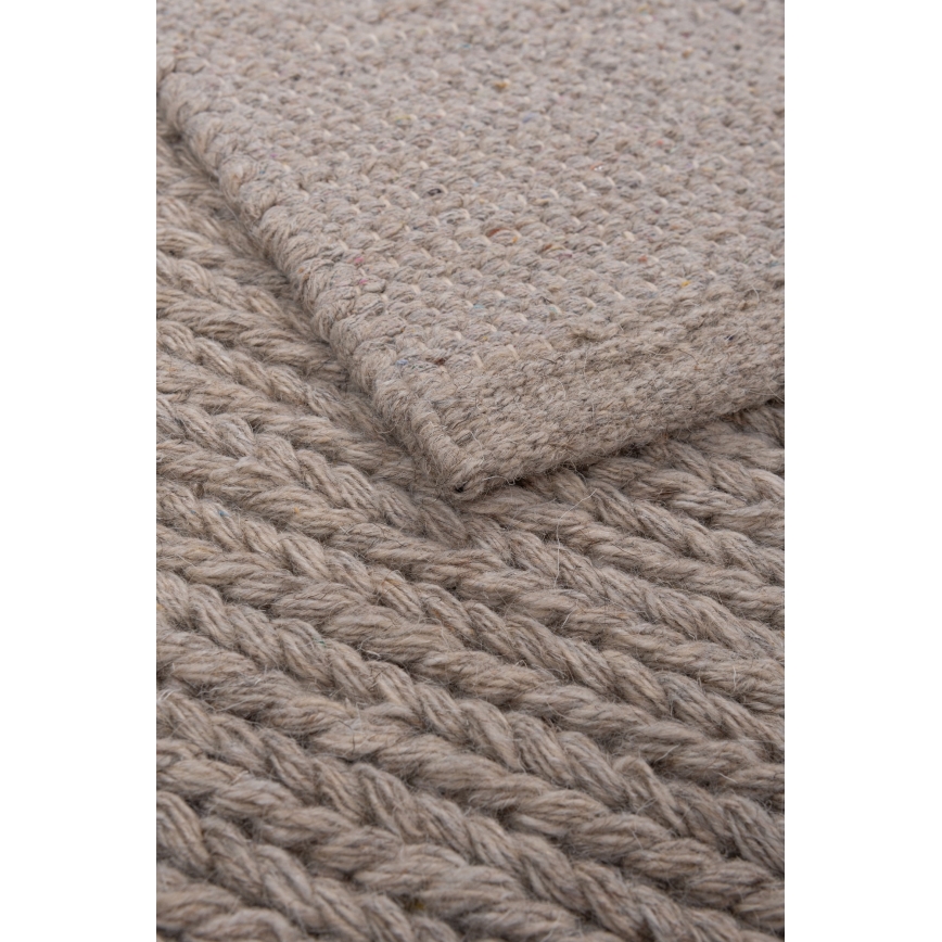 Alfombra FIR WOOL 160x230 cm 2600 g/m2 beige/natural