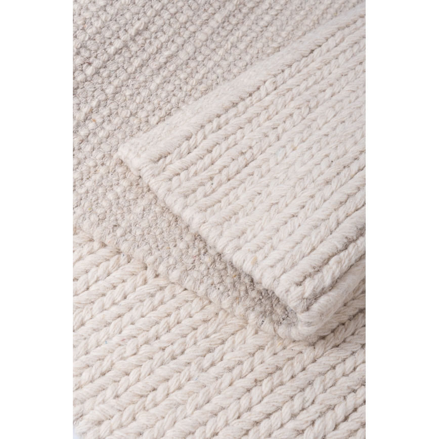 Alfombra FIR WOOL 200x300 cm 2600 g/m² crema/natural