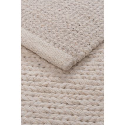 Alfombra FIR WOOL 70 x 140 cm 2600 g/m² crema/natural