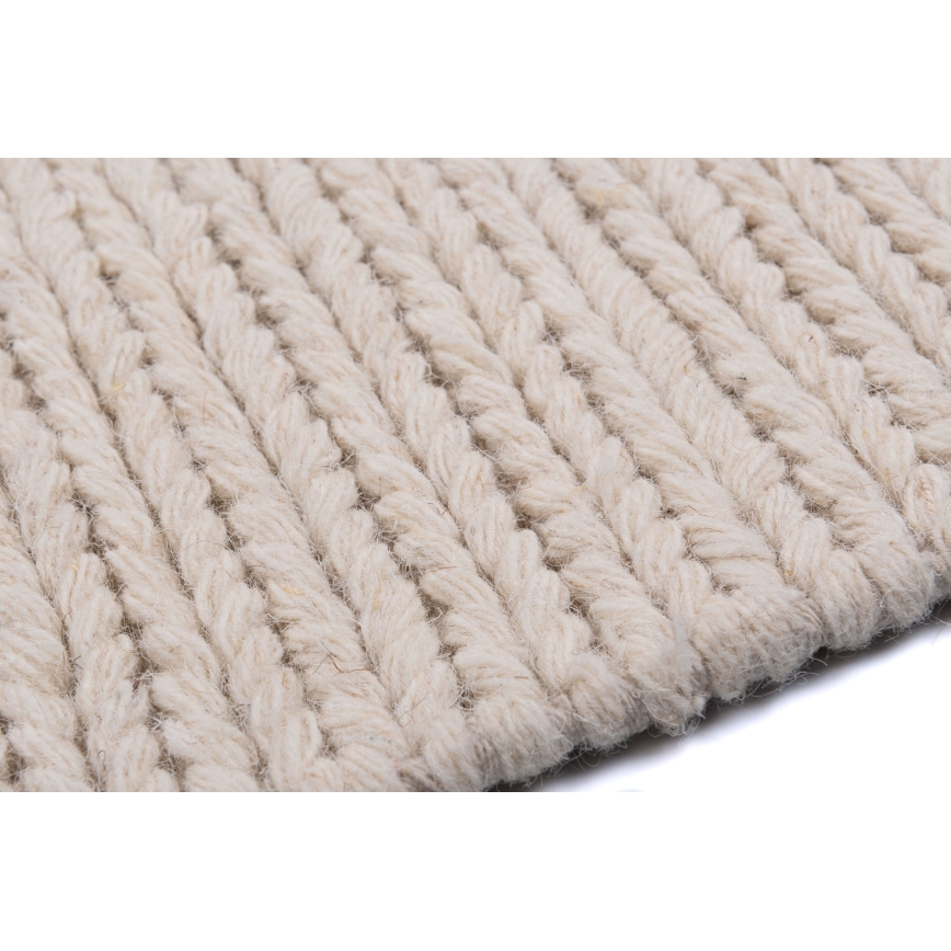 Alfombra FIR WOOL 70 x 140 cm 2600 g/m² crema/natural