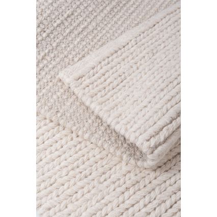Alfombra FIR WOOL 70 x 140 cm 2600 g/m² crema/natural