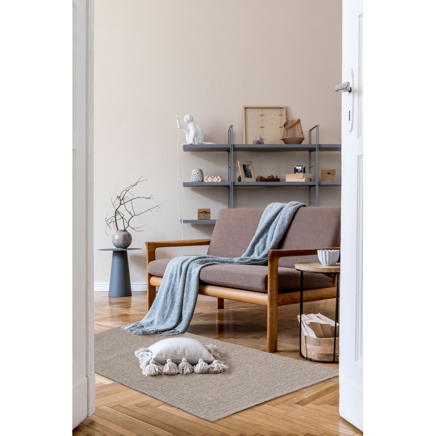 Alfombra FIR WOOL 70x140 cm 2600 g/m2 beige/natural