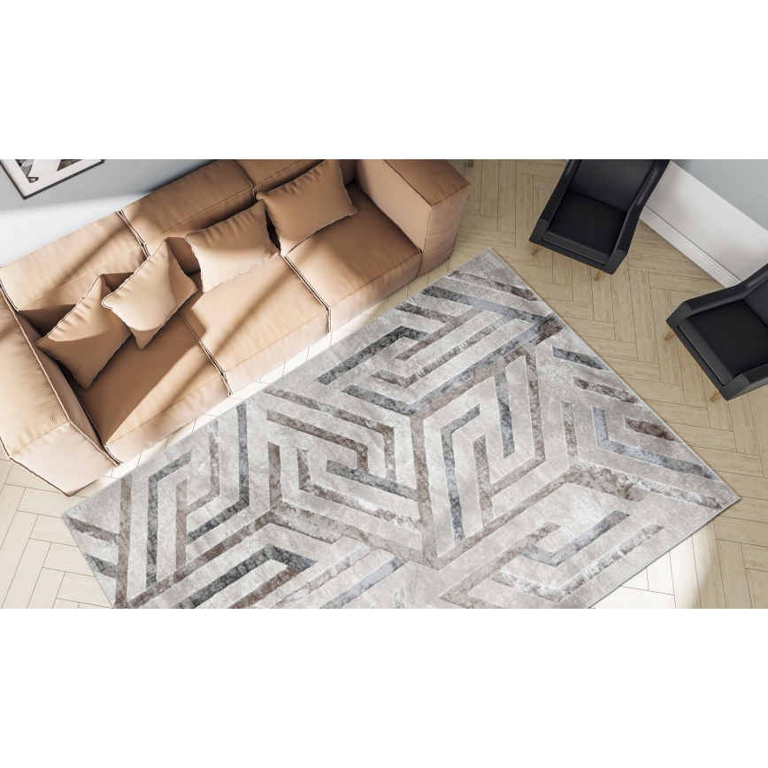Alfombra GRECE 80x150 cm 2150 g/m2 beige/gris