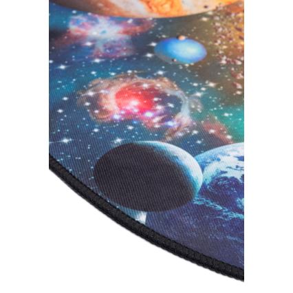 Alfombra infantil antideslizante PRINT 3D 80 cm planetas/multicolor