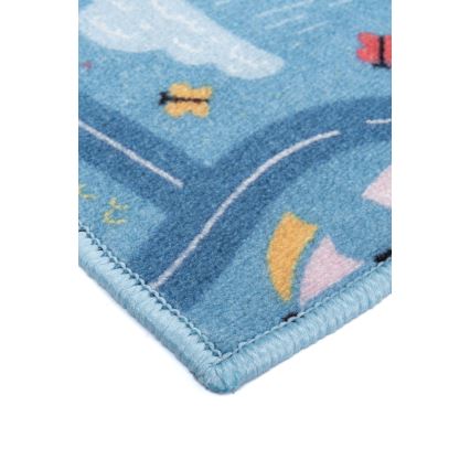 Alfombra infantil STELLA STREETS 100x150 cm azul/ciudad