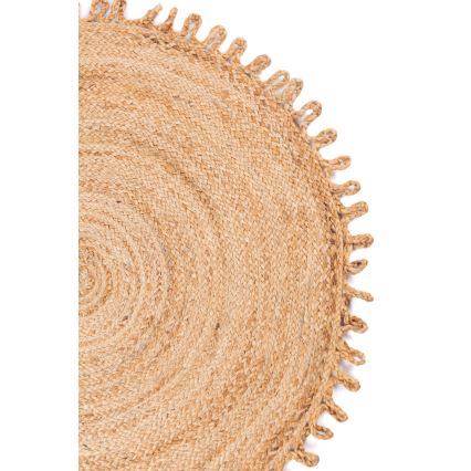 Alfombra JUTA 100 cm beige/natural